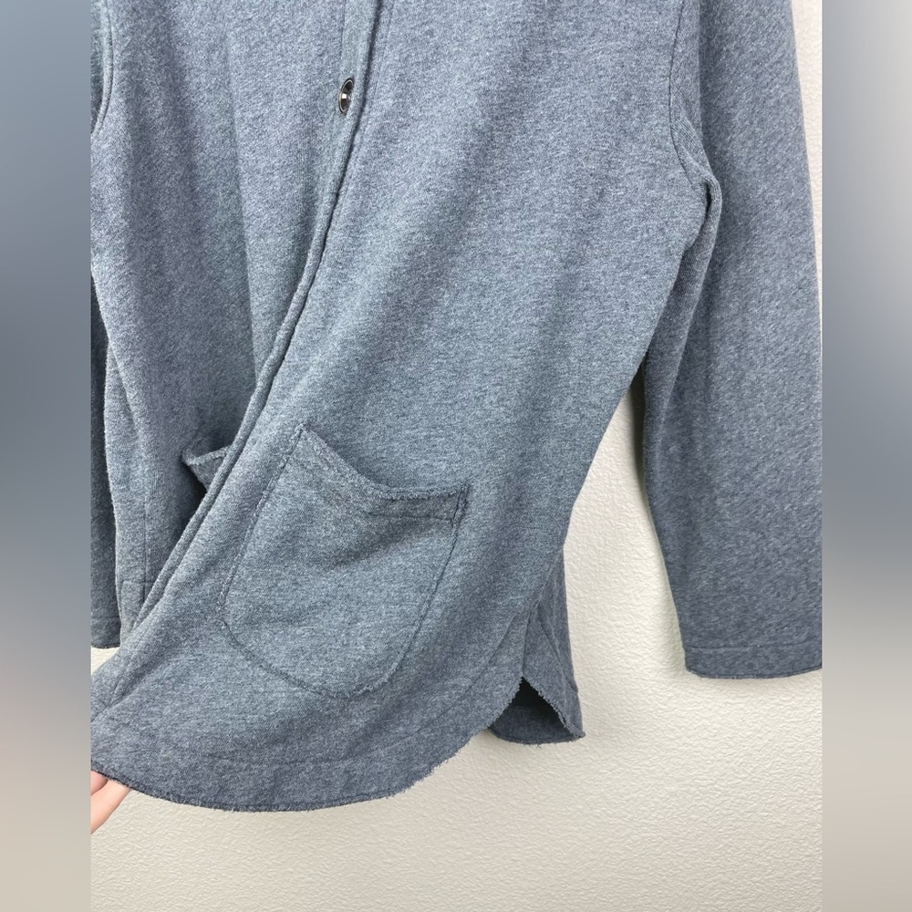 Goldie Lewinter Women's Medium Grey Button Up Oversized Shacket Jacket Shirt - Picture 10 of 16